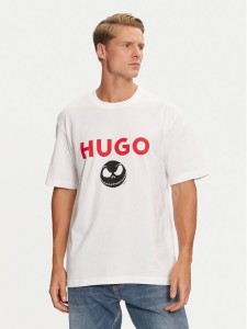 Hugo T-Shirt 50537986 Biały Regular Fit