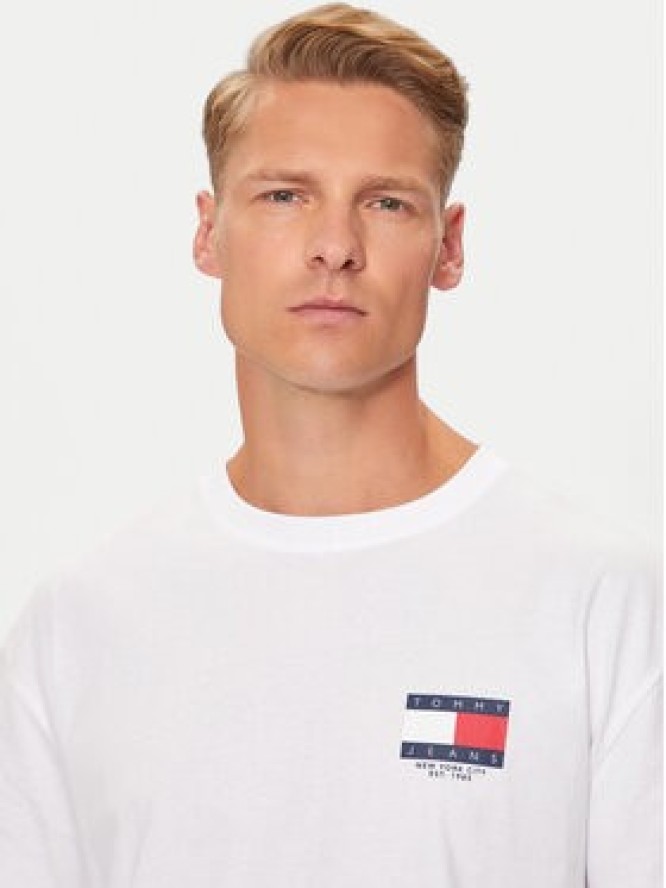 Tommy Jeans T-Shirt DM0DM19695 Biały Regular Fit