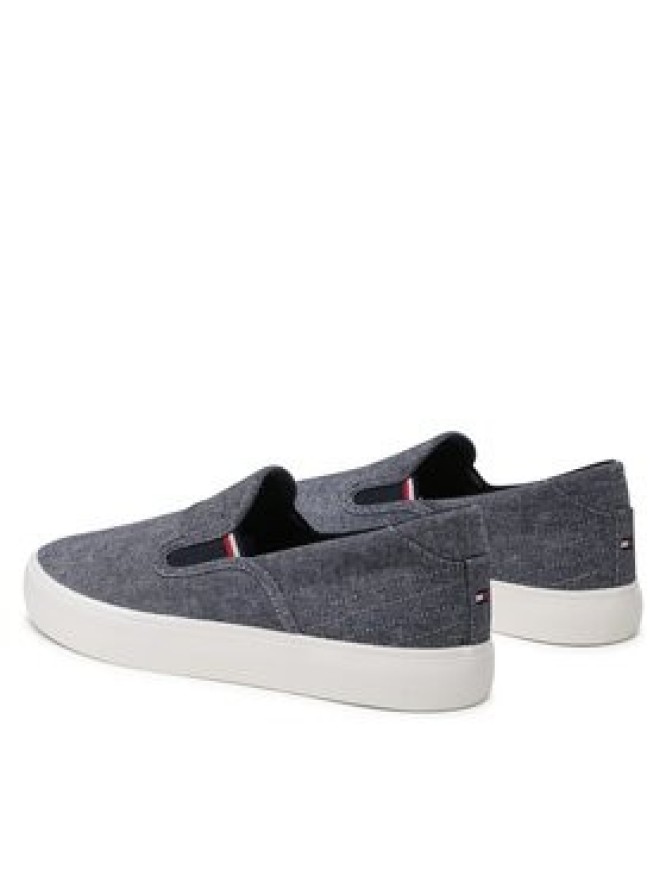 Tommy Hilfiger Tenisówki Th Hi Vulc Core Low Slip On FM0FM04734 Granatowy