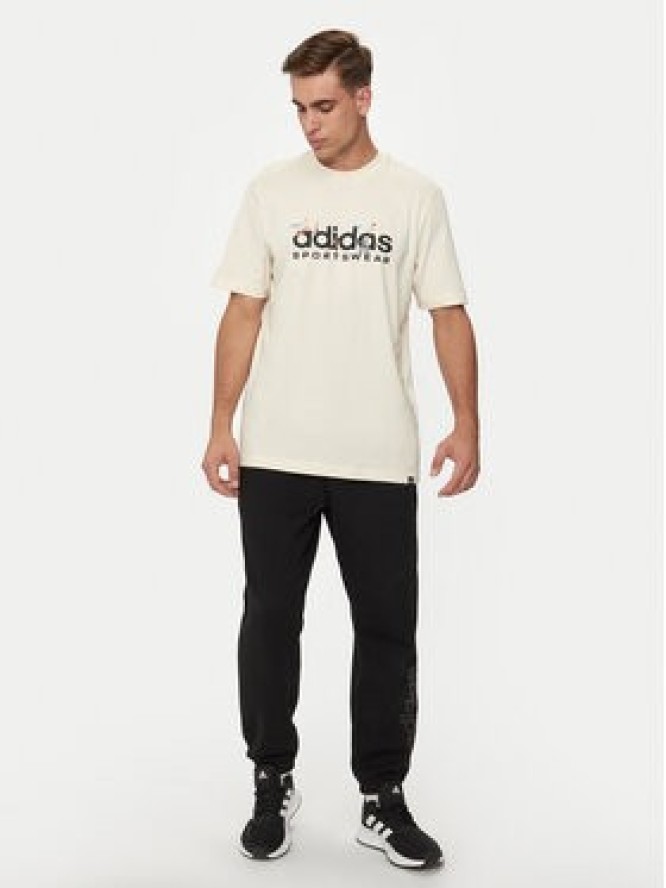 adidas T-Shirt Landscape IM8305 Beżowy Regular Fit