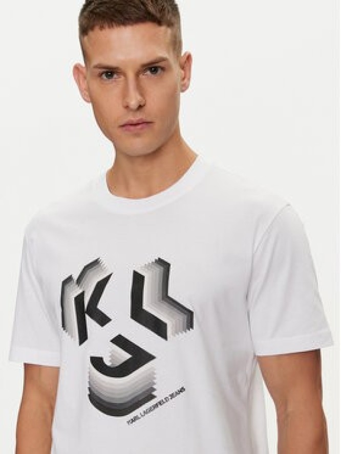 Karl Lagerfeld Jeans T-Shirt 241D1708 Czarny Regular Fit