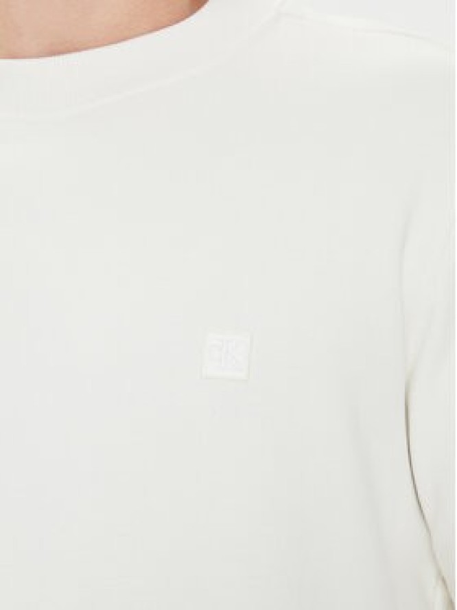 Calvin Klein Jeans Bluza Embro J30J325270 Écru Regular Fit