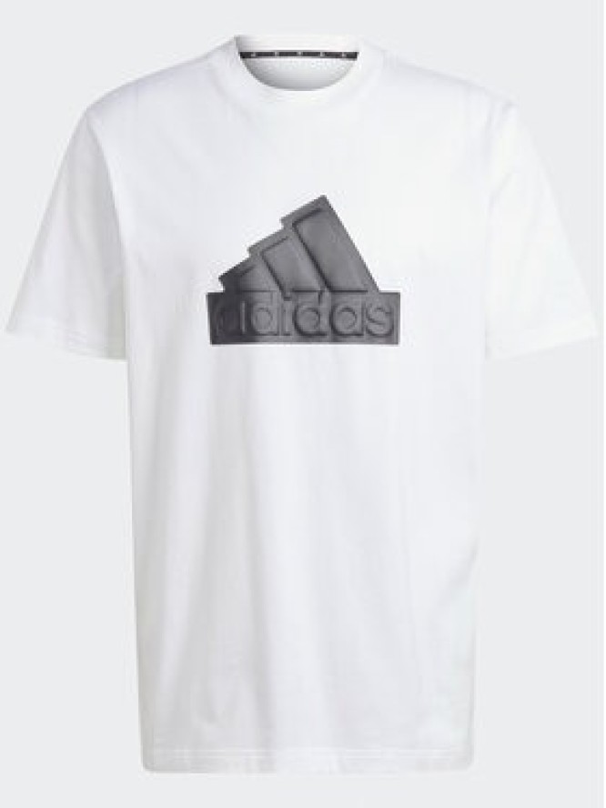 adidas T-Shirt IN1623 Biały Loose Fit