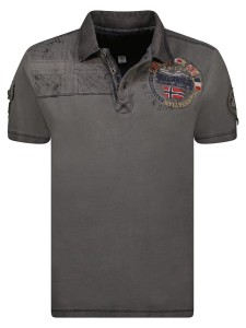 Geographical Norway Koszulka polo w kolorze antracytowym rozmiar: M