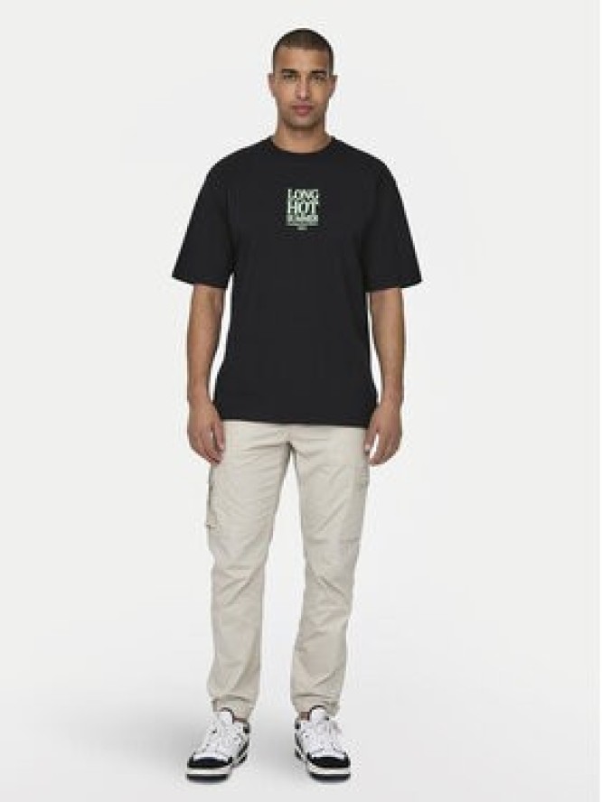 Only & Sons T-Shirt Kenny 22028736 Czarny Relaxed Fit