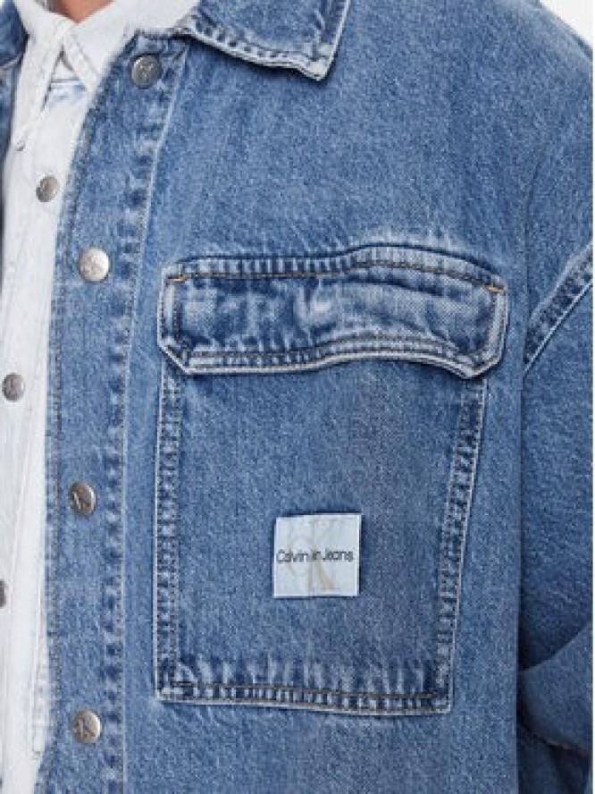 Calvin Klein Jeans Kurtka jeansowa J30J323325 Niebieski Loose Fit