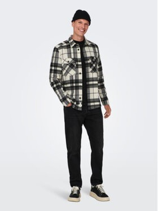 Only & Sons Koszula 22026313 Szary Loose Fit