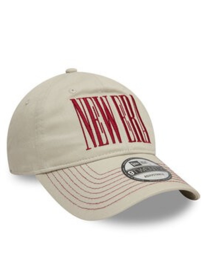 New Era Czapka z daszkiem Wordmark 9TWENTY 60595444 Beżowy