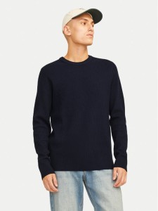 Jack&Jones Sweter Perfect 12257771 Granatowy Regular Fit