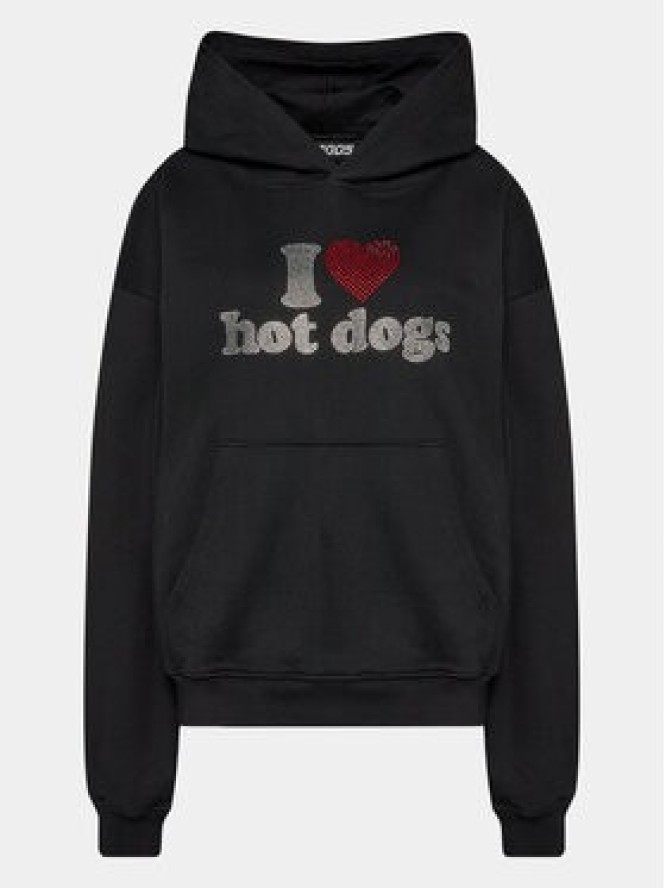 2005 Bluza Unisex Hot Dogs Czarny Oversize