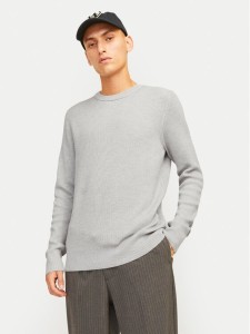 Jack&Jones Sweter Perfect 12257771 Szary Regular Fit