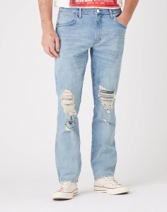 WRANGLER GREENSBORO MĘSKIE SPODNIE JEANSOWE INDIGO LEGENDS W15Q5966P