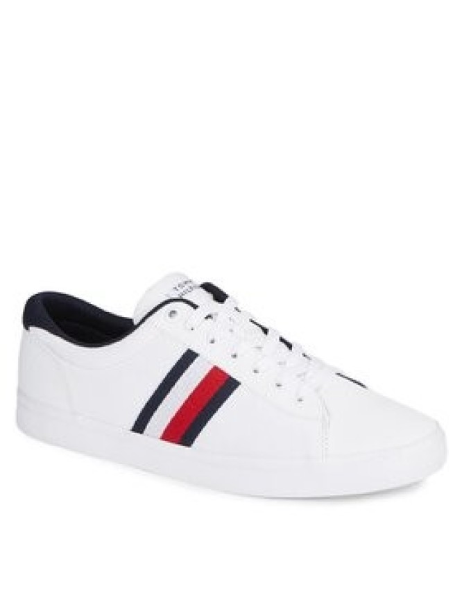 Tommy Hilfiger Tenisówki Iconic Vulc Stripes Mesh FM0FM05072 Biały