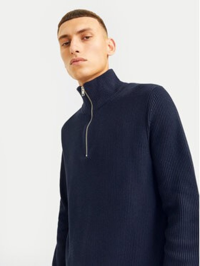 Jack&Jones Sweter Perfect 12257773 Granatowy Regular Fit