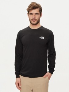 The North Face Longsleeve Redbox NF0A87NN Czarny Regular Fit