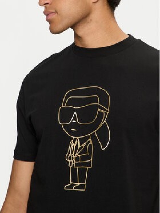 KARL LAGERFELD T-Shirt 755057 544221 Czarny Regular Fit