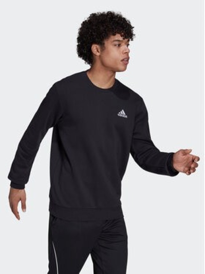 adidas Bluza Essentials Fleece Sweatshirt GV5295 Czarny Regular Fit