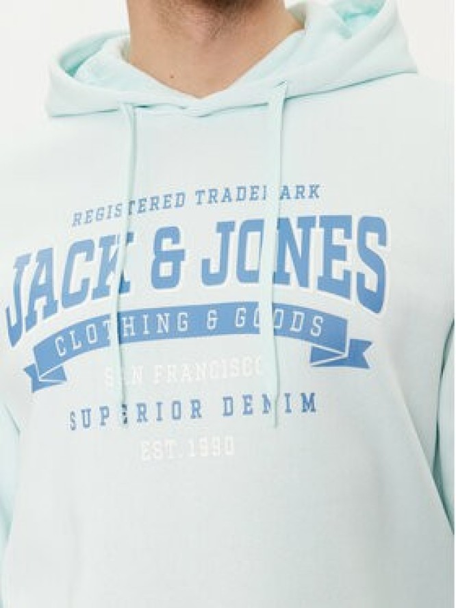 Jack&Jones Bluza Logo 12233597 Błękitny Standard Fit