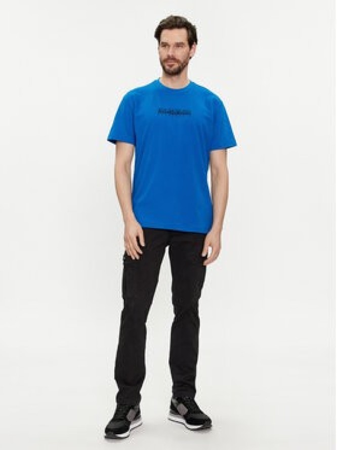 Napapijri T-Shirt NP0A4H8S Niebieski Regular Fit