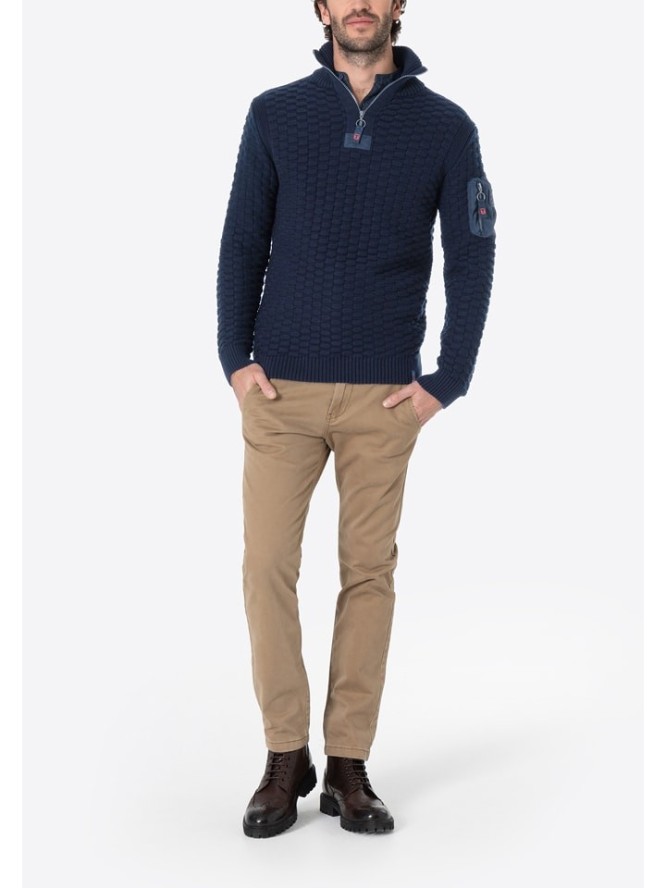 Timezone Sweter w kolorze granatowym rozmiar: L