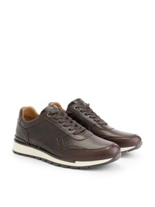 Travelin` Skórzane sneakersy "Walgrave" w kolorze brązowym rozmiar: 45