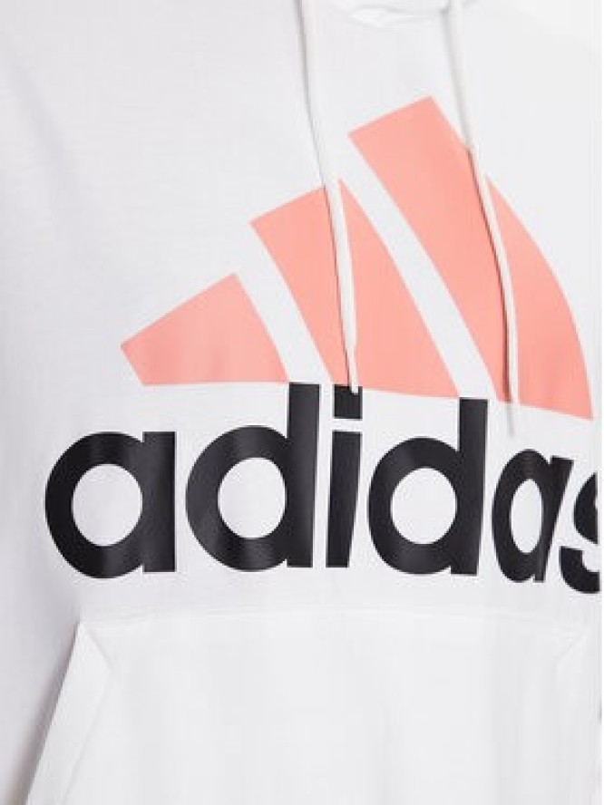 adidas Bluza Essentials Logo IJ8573 Biały Regular Fit