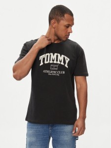 Tommy Jeans T-Shirt Athletic Club DM0DM18557 Czarny Regular Fit