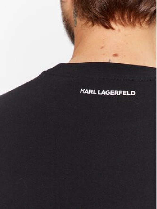 KARL LAGERFELD Bluza Sweat Crewneck 705071 500951 Czarny Regular Fit