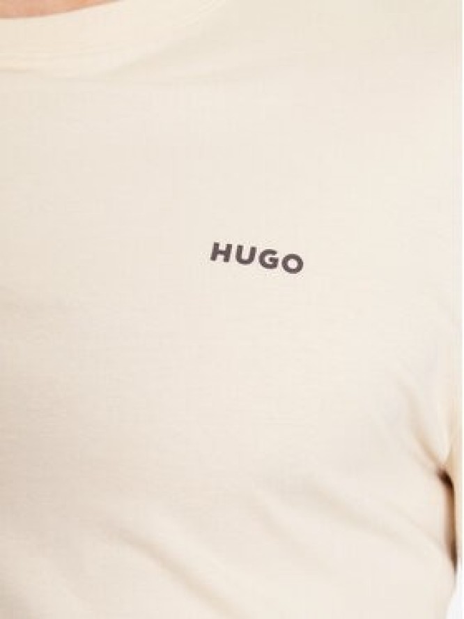 Hugo Longsleeve Derol222 50466159 Beżowy Regular Fit