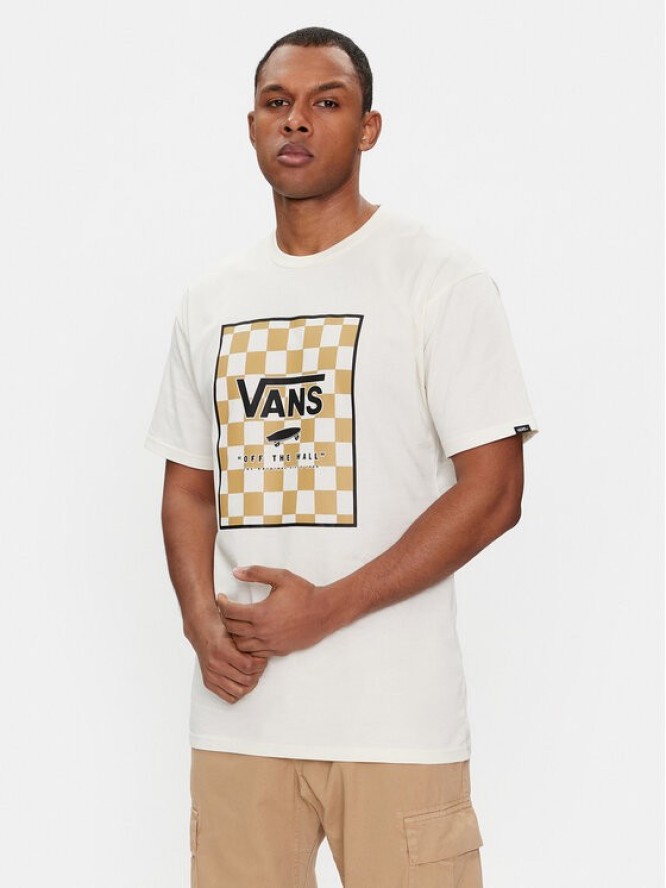 Vans T-Shirt Mn Classic Print Box VN0A5E7Y Écru Classic Fit