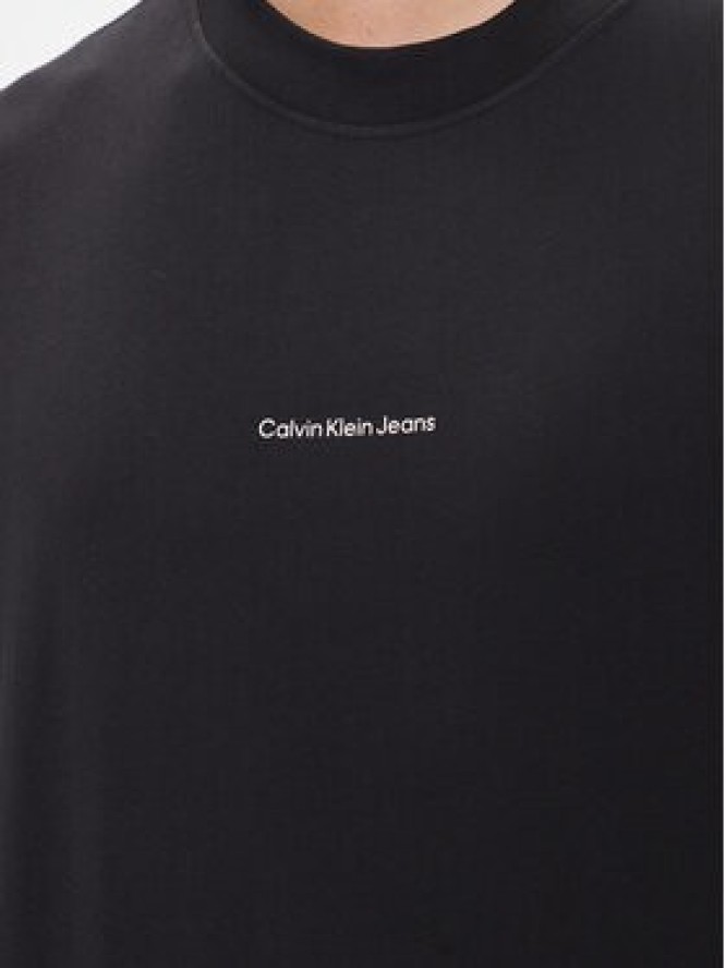 Calvin Klein Jeans T-Shirt City Grid Map J30J325689 Czarny Regular Fit