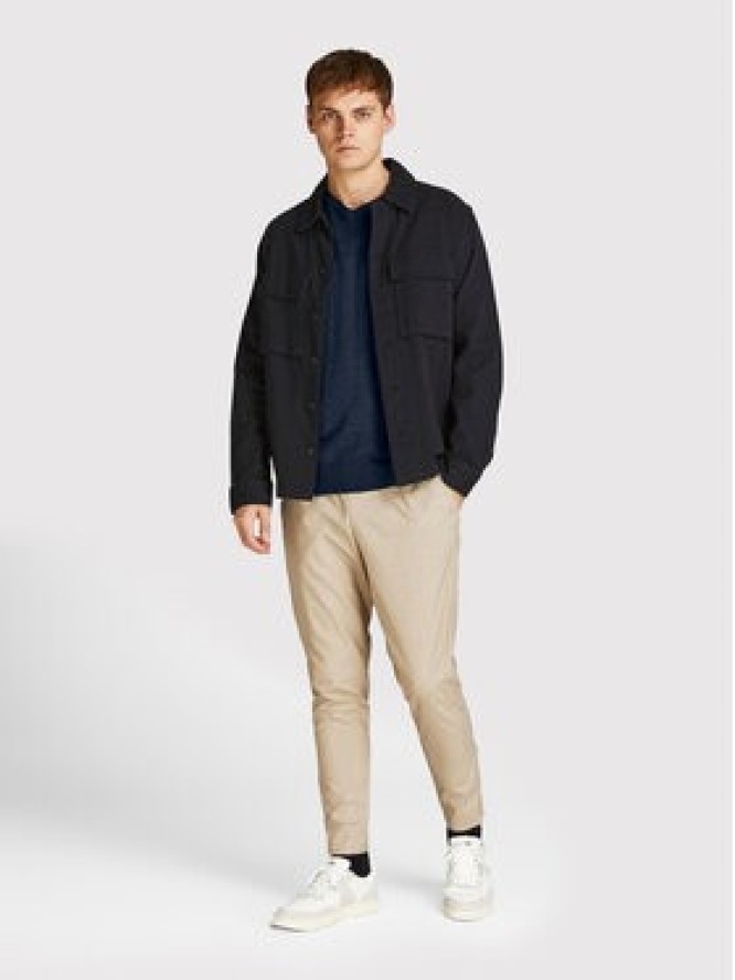 Jack&Jones Sweter Emil 12208365 Granatowy Regular Fit