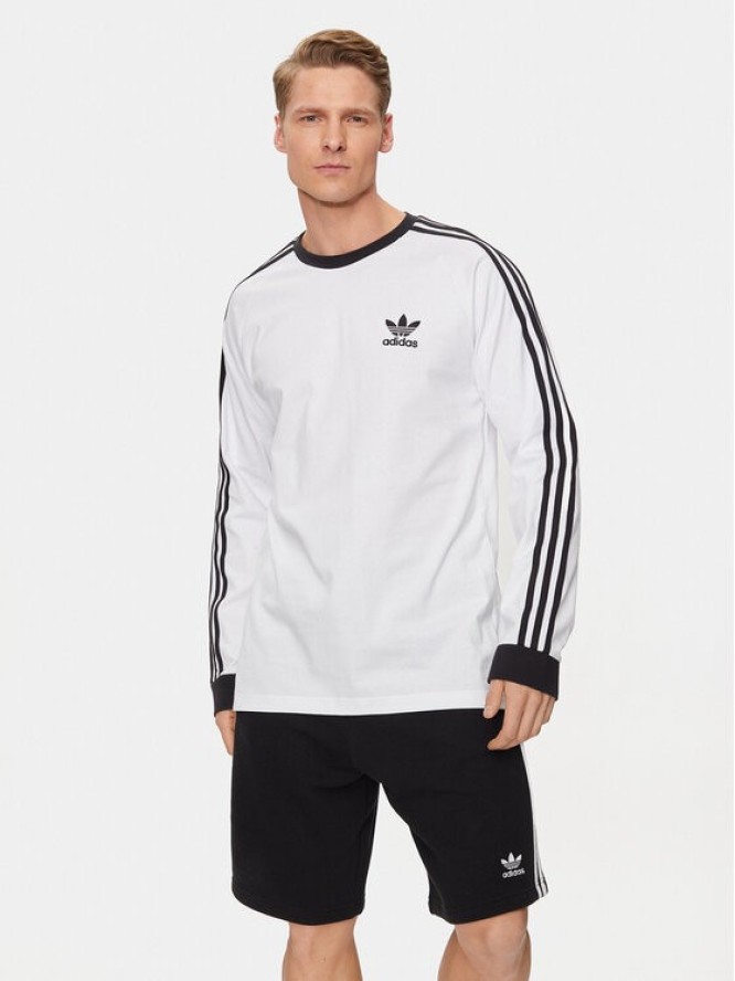 adidas Longsleeve Adicolor Classics 3-Stripes Long-Sleeve Top IA4879 Biały Slim Fit