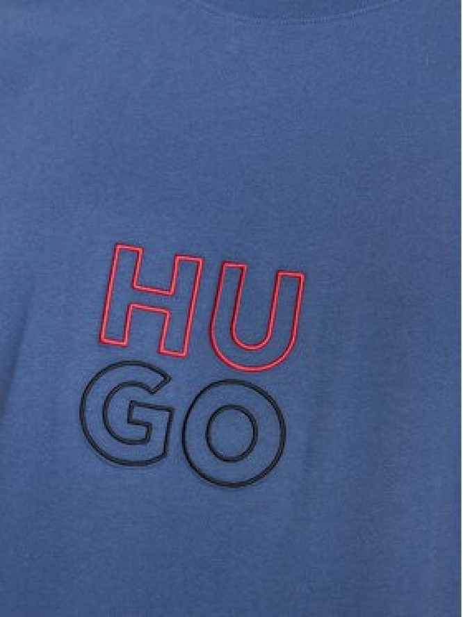 Hugo T-Shirt 50490418 Granatowy Relaxed Fit
