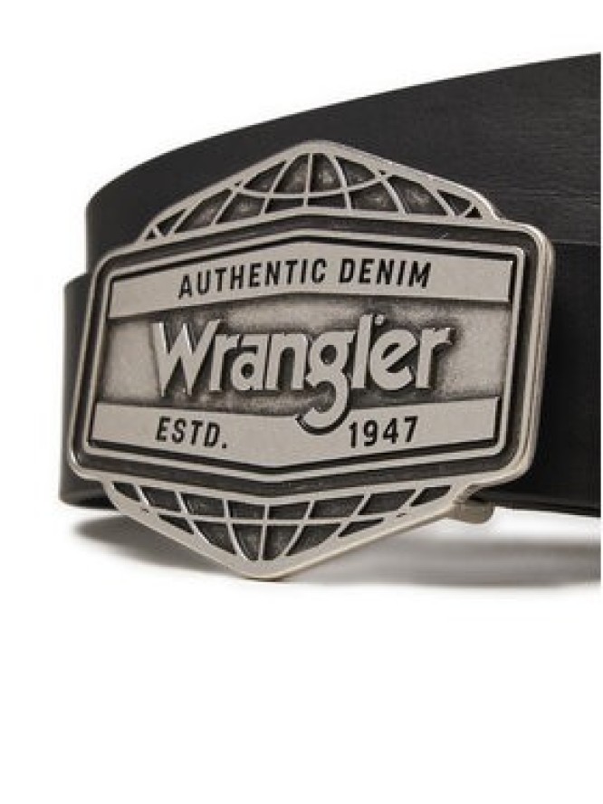 Wrangler Pasek Męski Big Buckle 112358068 Czarny