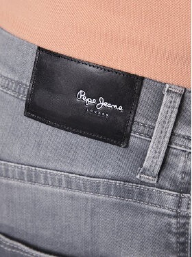 Pepe Jeans Jeansy Track PM206328 Szary Regular Fit