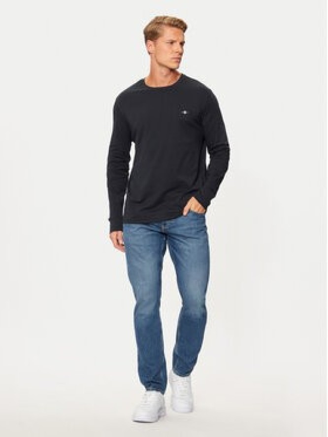 Gant Longsleeve 2004063 Czarny Regular Fit