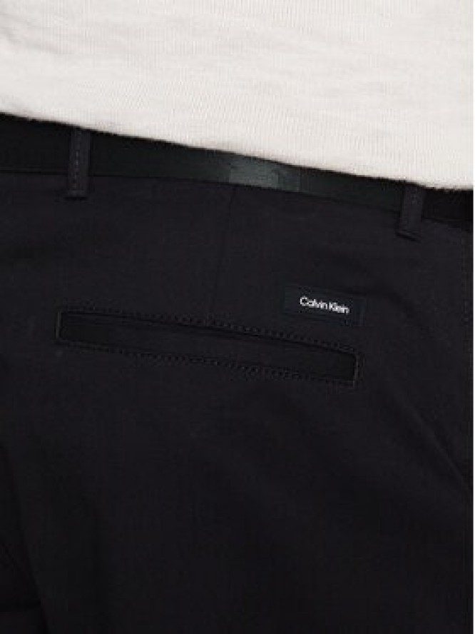 Calvin Klein Szorty materiałowe Modern Twill K10K111788 Czarny Slim Fit