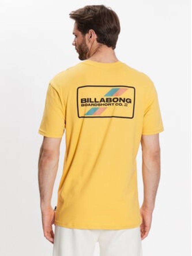 Billabong T-Shirt Walled ABYZT01700 Żółty Regular Fit