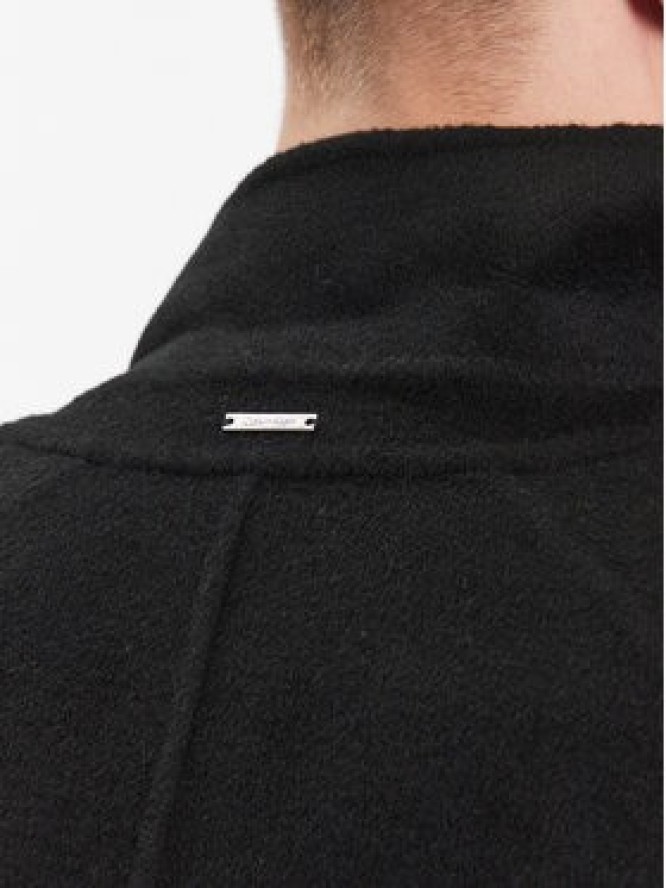 Calvin Klein Płaszcz wełniany K10K111601 Czarny Regular Fit