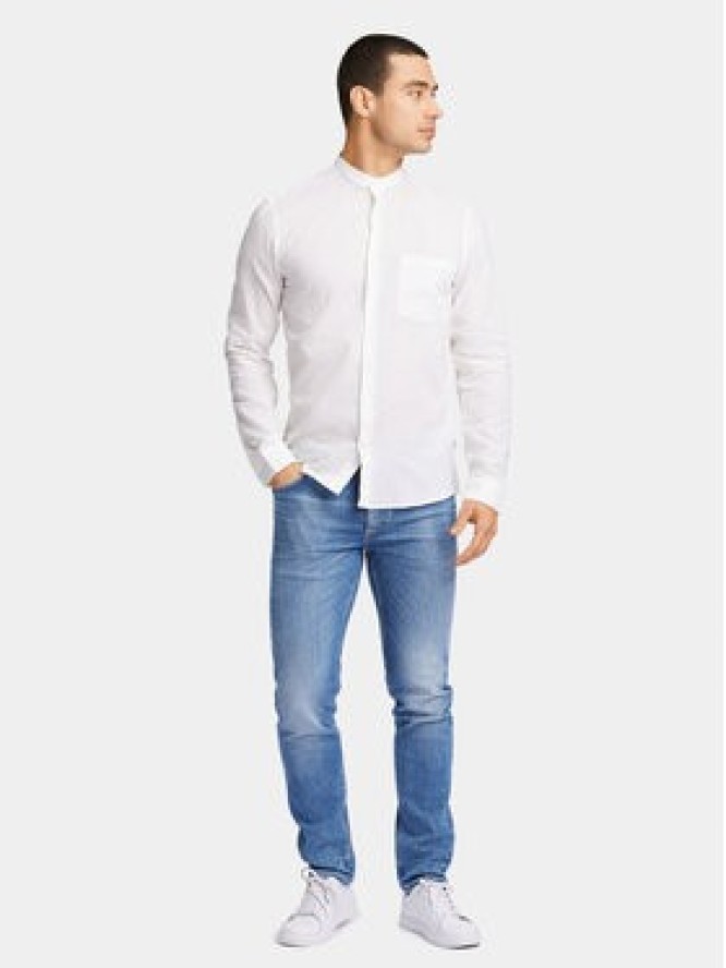 Lindbergh Koszula 30-203344A Biały Slim Fit