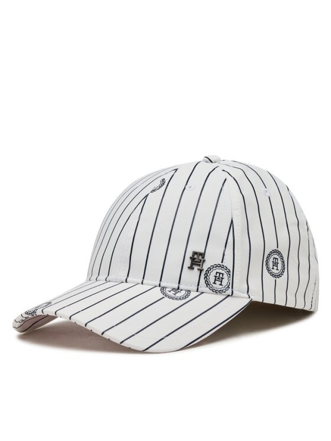 Tommy Hilfiger Czapka z daszkiem Monogram Varsity Aop Cap AM0AM12247 Biały