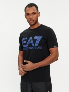 EA7 Emporio Armani T-Shirt 3DPT37 PJMUZ 1200 Czarny Regular Fit