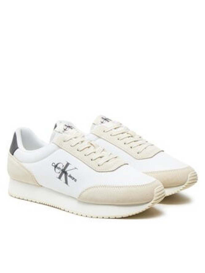 Calvin Klein Jeans Sneakersy Retro Runner Su-Ny Mono YM0YM00804 Biały