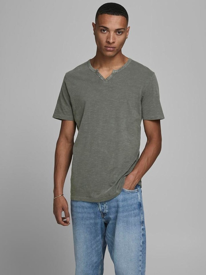 Jack & Jones Koszulka w kolorze khaki rozmiar: L