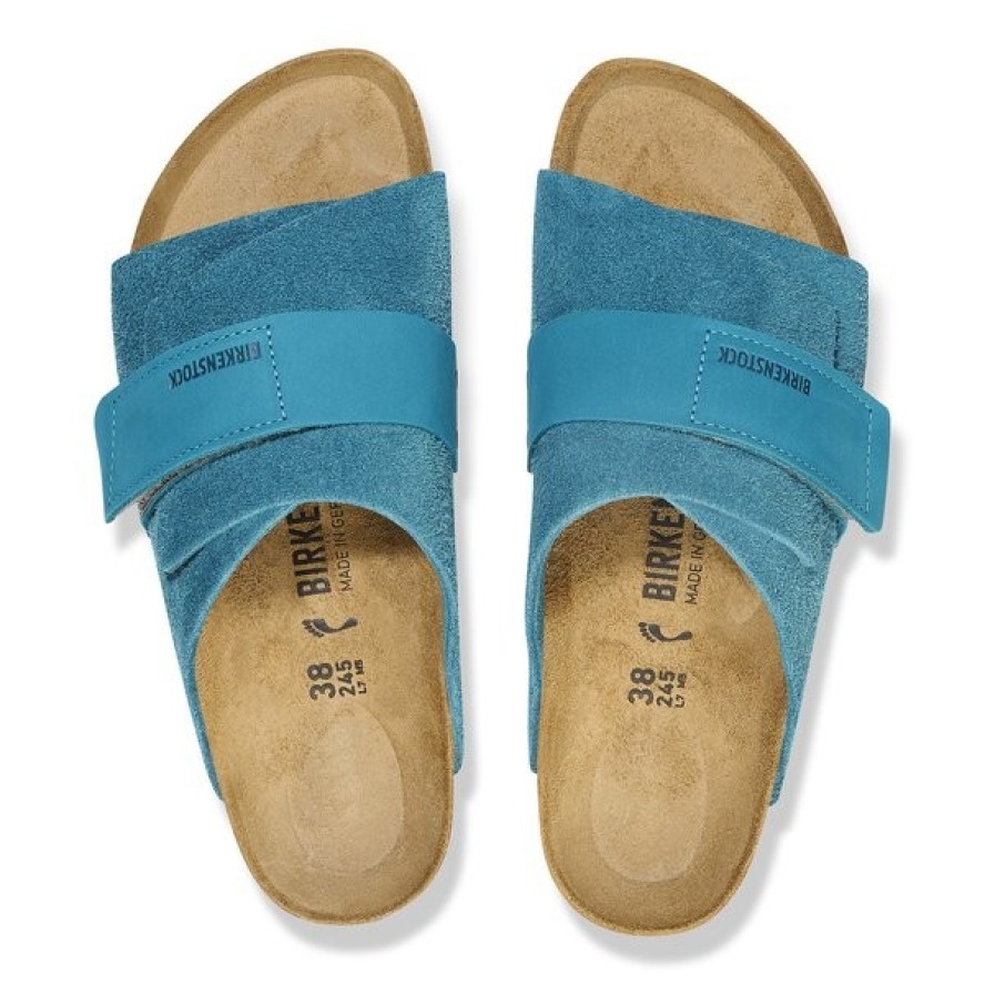 Klapki męskie Birkenstock Kyoto Nubuck Leather/Suede