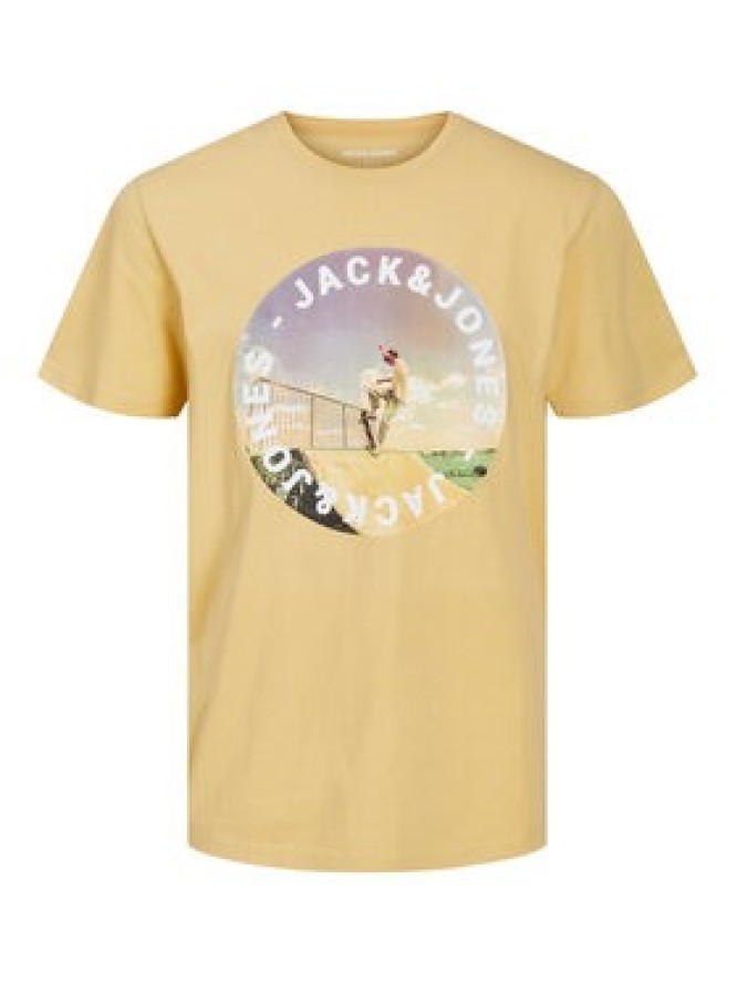 Jack&Jones T-Shirt Gem 12221007 Żółty Regular Fit