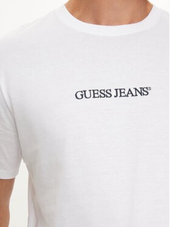 Guess Jeans T-Shirt M4YI52 K8HM0 Biały Slim Fit