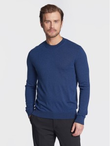 Sisley Sweter 108WT100Y Granatowy Regular Fit