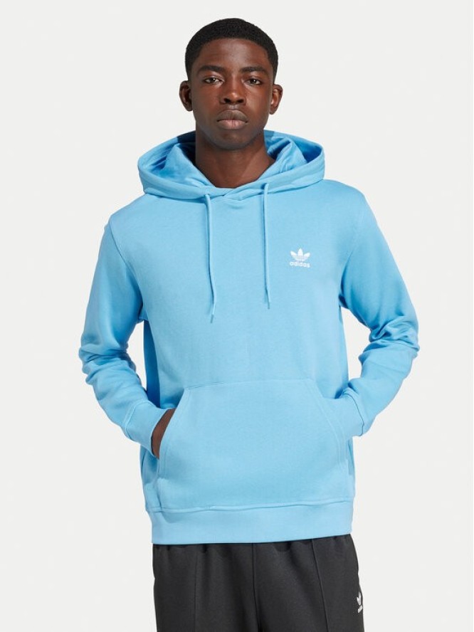 adidas Bluza Trefoil Essentials IX7672 Błękitny Regular Fit